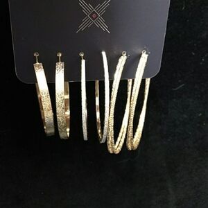 Dystrict LA Gold and Silver tone Hoops